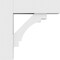 Ekena Millwork Standard Merced Architectural Grade PVC Bracket with Block Ends, 5"W x 16"D x 16"H BKTP05X16X16MRC05 - alternate 3